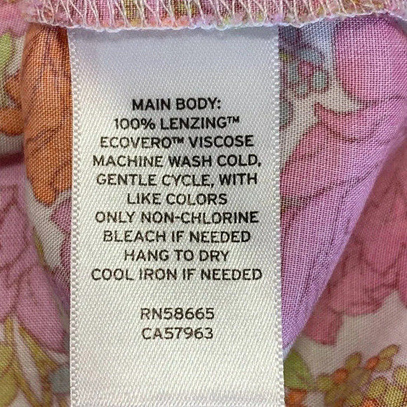 BP Be Proud By Retro Flower Print Gender Inclusive Dress Pink Floral SZ XS NWT - Picture 9 of 13